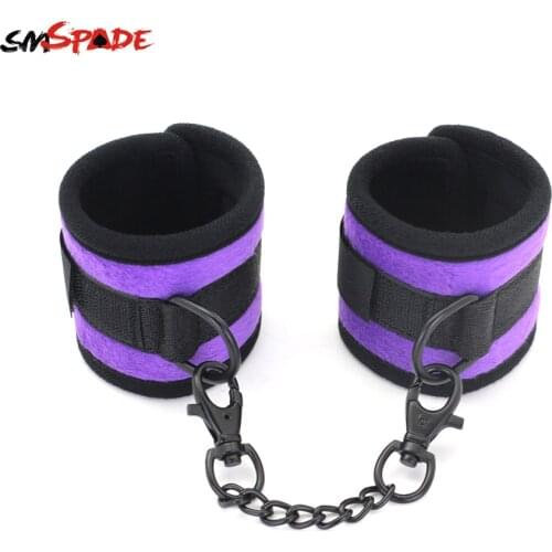 Smspade Sex Toys Unisex Ankle Cuffs Restraints Handcuffs Bondage Adult Games Gloves for Couples Sex Toys Female Chastity Belt