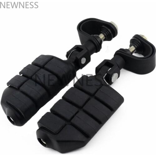 Universal Motor Highway Foot Pegs with Clamps Engine Guard Footpegs For Harley Touring Road Softail Dyna Footrest Male Mount