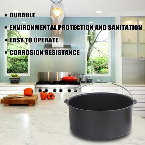 In Stock！Non Stick Cake Mold Baking Tray Pan Round Roasting Basket Bakeware Mould Air Fryer High Quality New 8 Inch