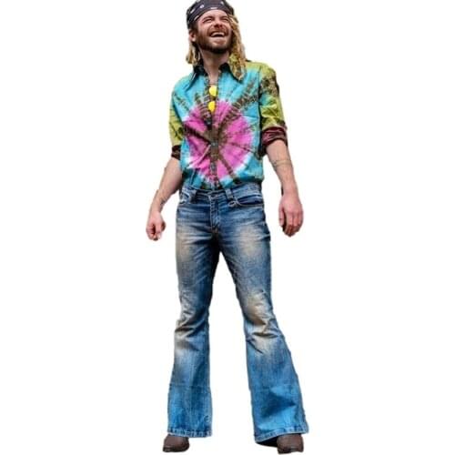 WIRELESS AGE Men's Flared Jeans