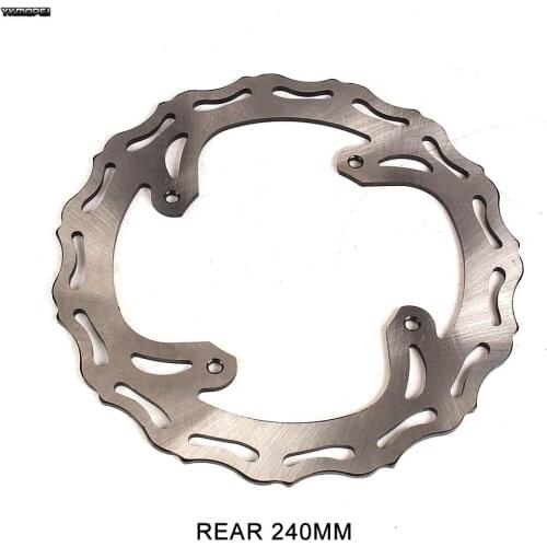 Motorcycle 240MM Rear Brake Disc Rotor For Honda CR125R CR250R CRF250X CRF450X CRF R SUPERMOTARD 2004-2015 CRF450R 2002-2016