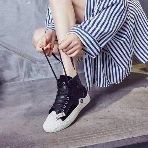 2019 High top sneakers for women canvas shoes autumn vulcanized shoes classic lady shoes womens sneakers Feminino Z3-64