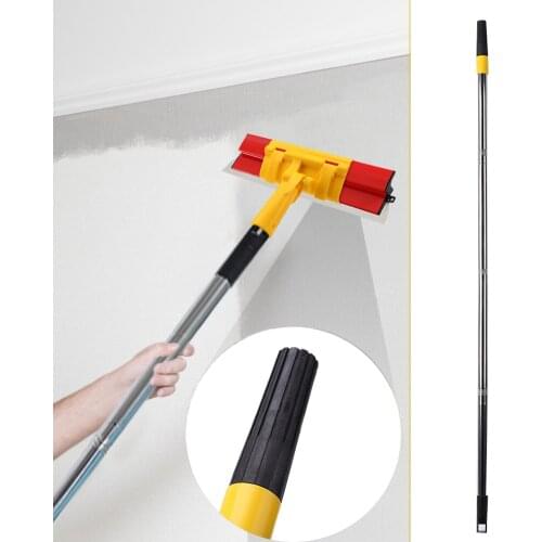 1.2m Detachable Paint Roller Extension Pole Desktops Cleaning Brush Rod Retractable Painting Stick Extend Tools