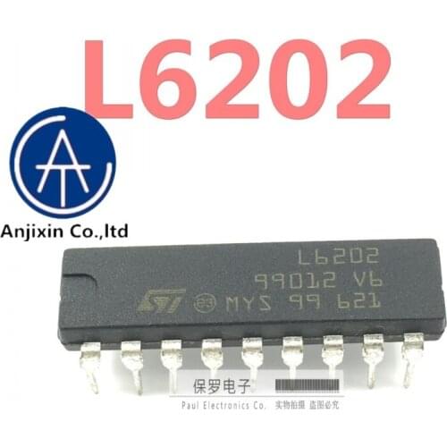 10pcs 100% orginal new real stock Stepper motor driver L6202 DIP-18