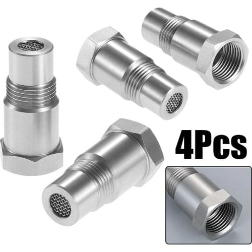 4PCS Car CEL Oxygen O2 Sensor Fix Check Engine Light Eliminator Adapter With Filter