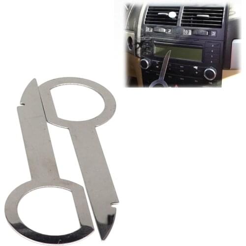 4pcs Radio Stereo Removal Extractor Key Release Pin Head Unit Audio Install Tool For VW Audi Ford Mercedes Benz Skoda Car Parts