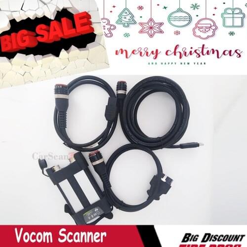 Auto diagnostic scanner for volvo vocom II Truck Excavator adapter with vcads fci 8 pin connect cable OBD 2 Vocom II scanner to