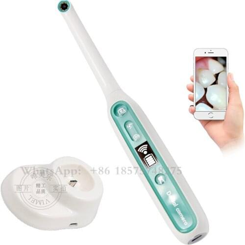 Wireless Wifi Oral Dental Endoscope 8 adjustable led lights Intraoral Camera HD Video For ios android Teeth Inspection endoscope