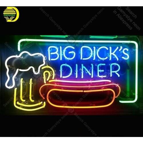 Big Diner NEON SIGN REAL GLASS Custom BEER BAR PUB LIGHT SIGN STORE DISPLAY PACKING Hotel Club ADVERTISING LIGHTS Art Decor lamp