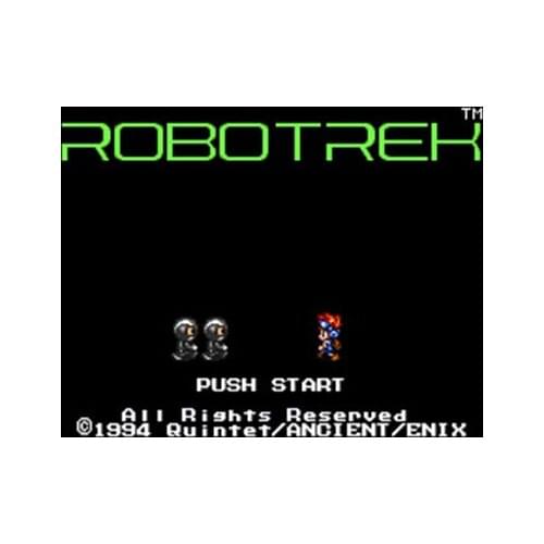 Robotrek NTSC Version 16 Bit 46 Pin Big Gray Game Card For USA Game Players