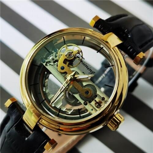 Forsining 2020 Skeleton Automatic Mechanical Watches Waterproof Luminous Top Brand Luxury Clock Relogio Masculino Watch For Men