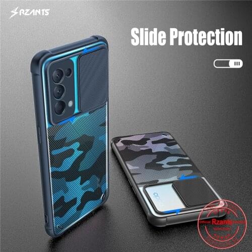 Rzants For Oppo Reno5 Oppo Reno 5 Pro Case Military [Camouflage Lens] Slim Clear Thin Cover Double Anti Drop Phone Casing