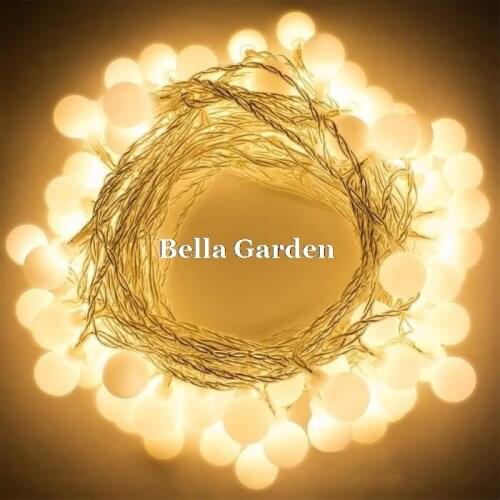 10M/20M/30M Cherry Ball String Lights Holiday Wedding Christmas Outdoor Garland Home Decoration Night lamp Fairy Lights