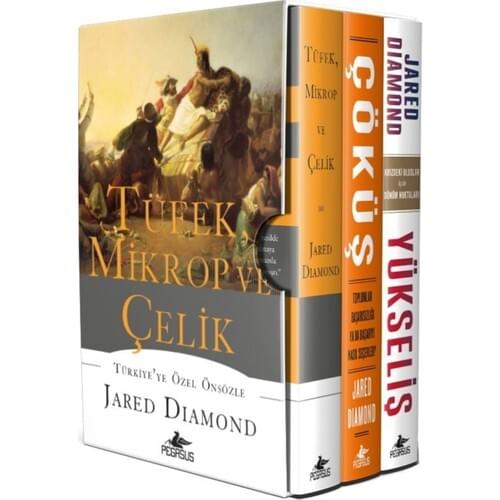 Rifle Germs and Steel Üçlemesi 3 Book-Jared Diamond Pegasus Broadcasts Turkish