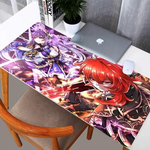 Mouse Pad Genshin Impact Game Mouse Pad For Pc Game Player Mousepad Keyboard Mat Xl Carpet Office Decoration MousePads