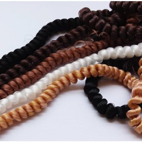 10PCS/LOT New Doll Accessories Curly BJD Wig Hair DIY Doll Hair