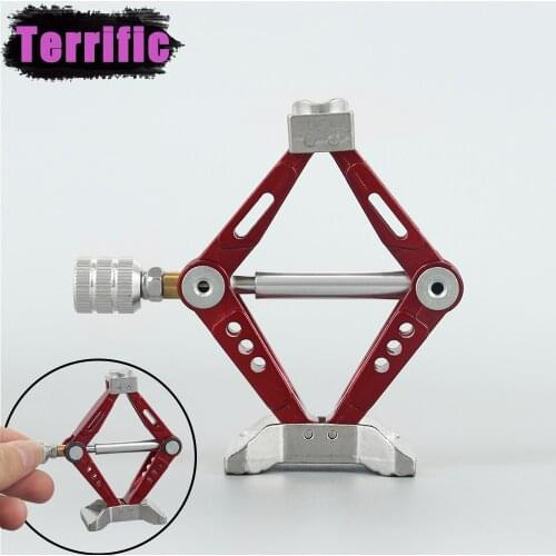 Metal Adjustable Scissor Jack 6 Ton Lift Repair Tool for 1/10 RC Crawler Car Traxxas TRX-4 TRX6 Axial SCX10 CC01 D90 Wraith RR10