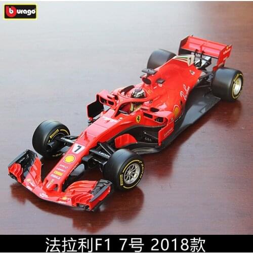 Burago 1:18 Ferrari 2018 SF71-7 Alloy F1 car model die-casting model car simulation car decoration collection gift toy