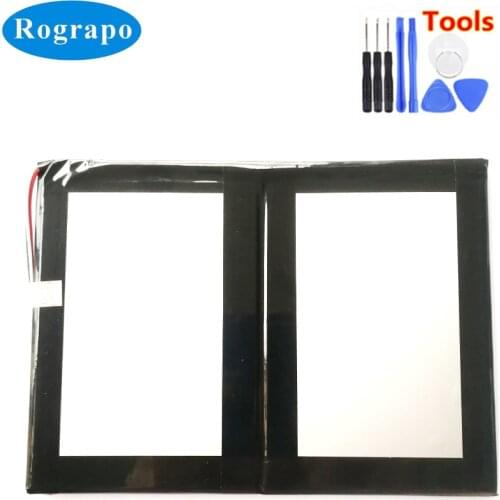 New 3.7V 6500mAh Battery For DEXP Ursus 10MV 10.1" Tablet PC Li-Polymer Accumulator 2-Wire + Free Tools
