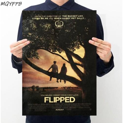 Movie Flipped Kraft Paper Poster Wall Sticker Home Decoration Painting 50.5x3cm
