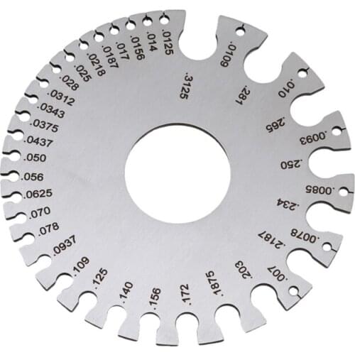 Wire Gauge Thickness Ruler Gauge Diameter Stainless Steel Measurer Tool