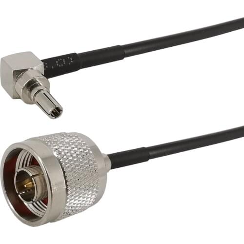 CRC9 Male Plug Right Angle To N Male Plug Coax Pigtail Wire Connector Adapter RG174 Cable For HUAWEI Network Card