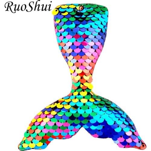 1PCS Lovely Mermaid Design Fashion Scales Sequins Hair Bow Women Hairpins Girl Hair Alligator Clips Kids Headwear Accessories