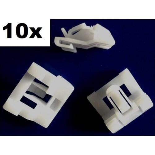 10pcs OEM Glass Window Clamp For Honda #91510-SR3-003 For Civic 92-95 Window Belt Moulding Clip Retainer