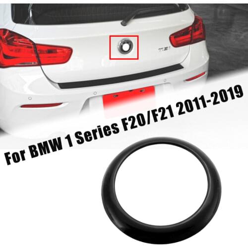 Car Rear Emblem Ring Trim Badge Logo Frame Cover For BMW 1 Series F20/F21 2011-2019 3D Exterior Trunk Emblem Sticker