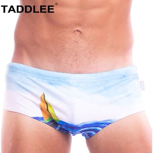 Taddlee Brand Sexy Swimwear Men Swimsuits Gay Swimming Boxer Briefs Trunk Bathing Suits Surfing Boardshorts Low Rise Swim Bikini