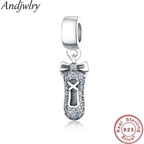 925 Sterling Silver Fit Pandora Charms Bracelet Charms DIY Ballet Shoes Beads Necklace Dangle Berloque DIY Jewelry Charms