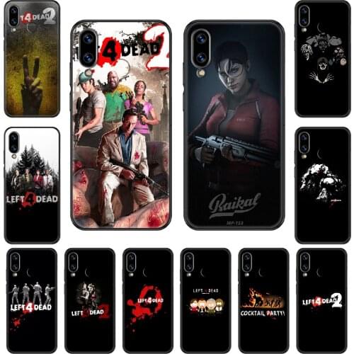 Game left 4 dead 2 l4d2 Phone case For Huawei Honor Mate 5 7 8 9 10 20 i A X Lite Pro black painting bumper art back tpu cover