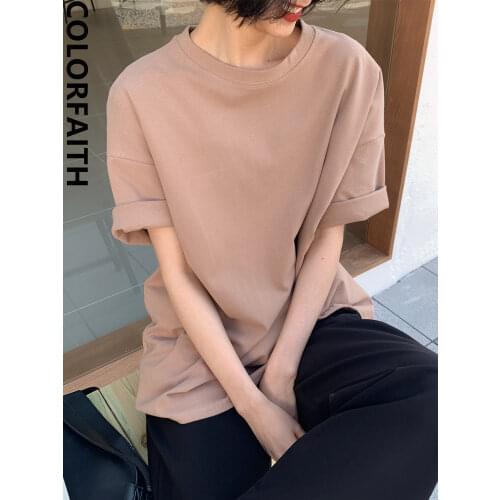 Colorfaith Short Sleeve Women's T-Shirts