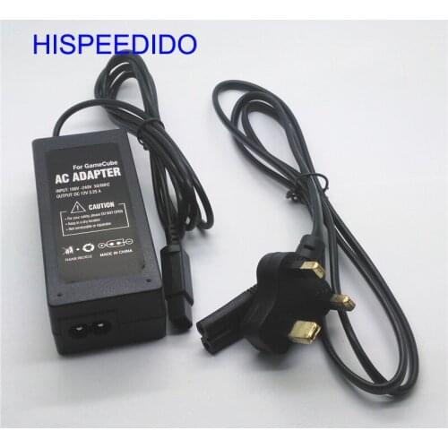 HISPEEDIDO 10pcs/lot hot 12v 3.25A UK plug AC power adapter supply for Nintendo for gamecube console with UK power cable