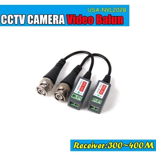 Video Balun Twisted Video Balun passive Transceivers CCTV UTP Video Balun up to 3000ft Range CCTV DVR camera BNC Cat5