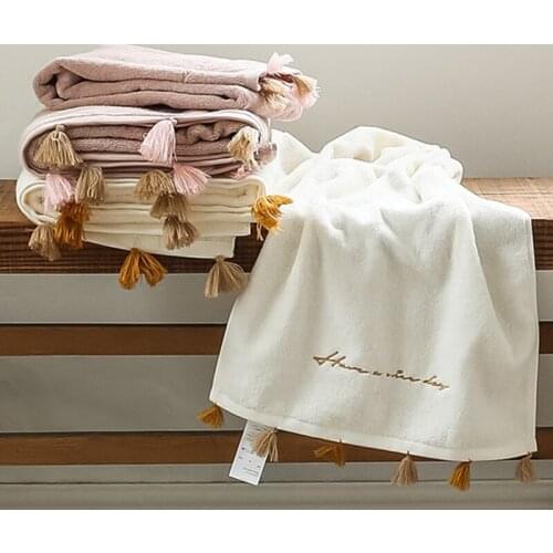 2pcs 70*140cm Cotton Bath Towel Set Absorbent Saunawrap Bathrobe Hotel Beauty Salon Spa Bathroom Wash Cloth Christmas Gift T25A
