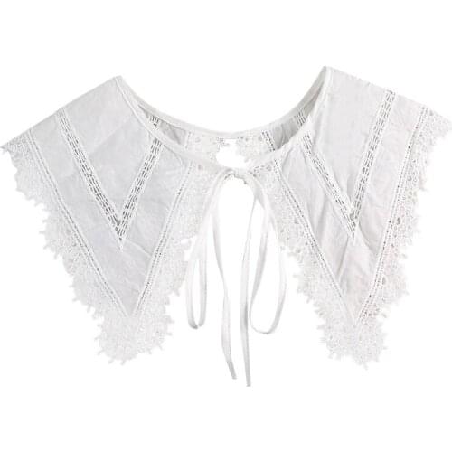 Exaggerated Big Pointed Collar Fake Collar Detachable Collars Lapel Blouse Top Women White Clothes Shirt Accessories