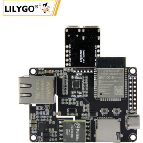 LILYGO® TTGO T-Internet-POE ESP32-WROOM LAN8720A Chip Ethernet Adapter And Downloader Expansion Board Programmable Hardware