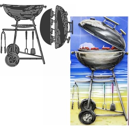 Barbecue stove Metal Cutting Dies BBQ Die Cuts For Scrapbooking Album Card Making DIY Decoration New 2019 Embossed Crafts Card