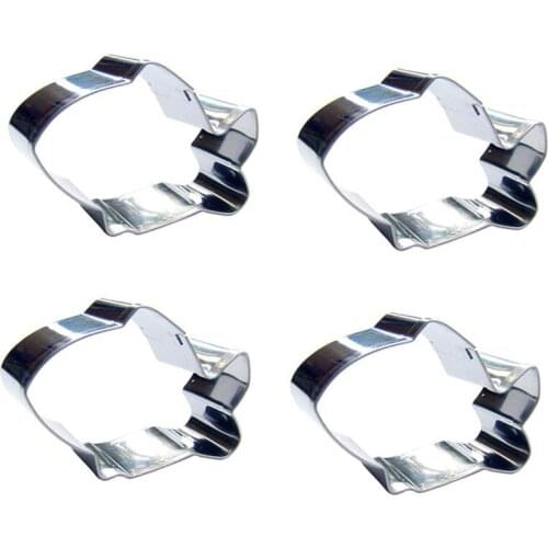 Mini Fish shape 4 piece biscuit cutting molds, baking tools, cake decorating soft candy tools