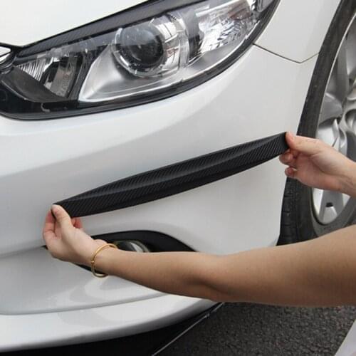 2 pcs of carbon fiber vehicle buffer protection smooth ribbon for Citroen Peugeot Mazda Mitsubishi Subaru