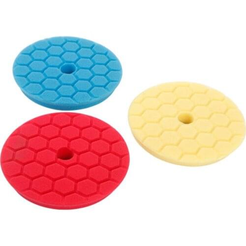Ultimate 5PCS Pad Buffing and Polishing Kit with 6" Pads Waffle Foam