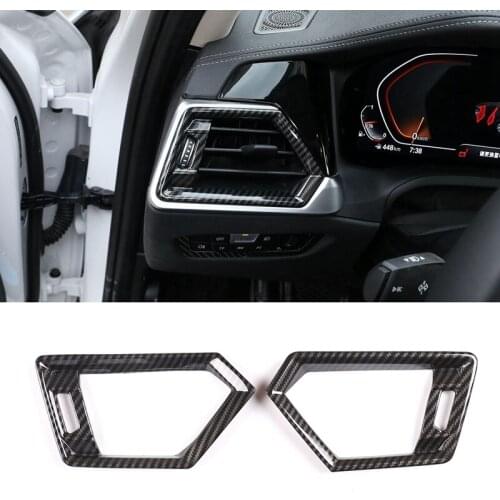 For BMW 3 Series G20 G28 2019-2020 Carbon Fiber Side Air Conditioning Vent Outlet Cover Trim Sticker