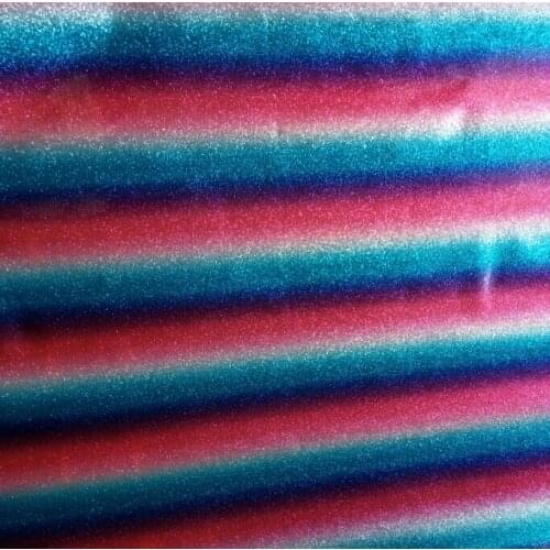 Wholesale Paris Diamond Glitter synthetic leather rainbow color PVC leather material wholesale