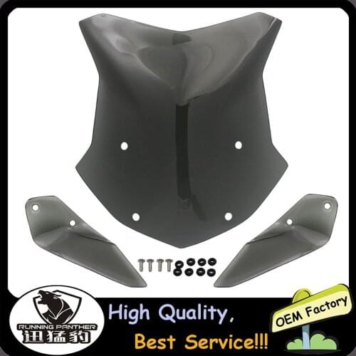 Motorcycle ABS Plastic Front Windshield + Side WindScreen Deflectors for BMW R1200GS 2013-2017 2016 2015 2014 r 1200 gs R1200 GS