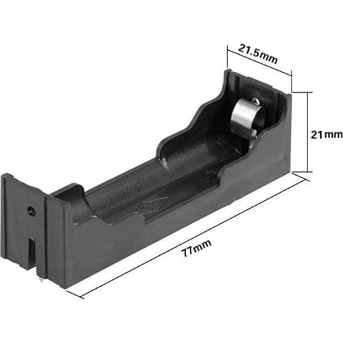 50PCS/LOT 18650 Battery Holder Case Plastic 3.7V Batteries Storage Box with Pin PCB Mount Solder Mounting Lead Wholesale