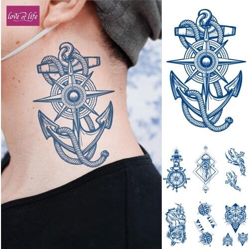 Semi-Permanent Temporary Tattoos,Half Arm Shoulder Neck Tattoo Sticker for Women Men, Realistic Long Lasting Temporary Tattoos