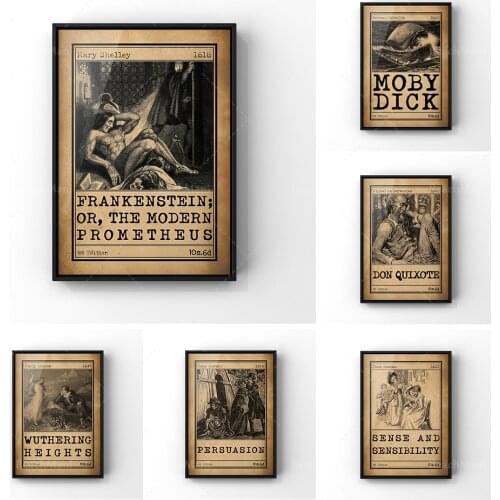 Cover art illustration poster of "Wuthering Heights" | Emily Bronte Classic Novel Advertising, French Academy of Fine Arts