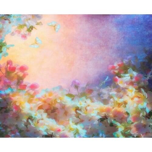 Hand drawing flower photo backgrounds vinyl Fotografia birthday photography backdrops in photo studio props Photophone NB-059