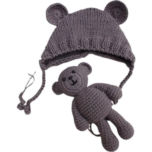 Bear Bunny Baby Hat Fashion Warm Infant Cap Photography Prop for Newborn Babies Accessories Newborn Photography Props Baby Gifts